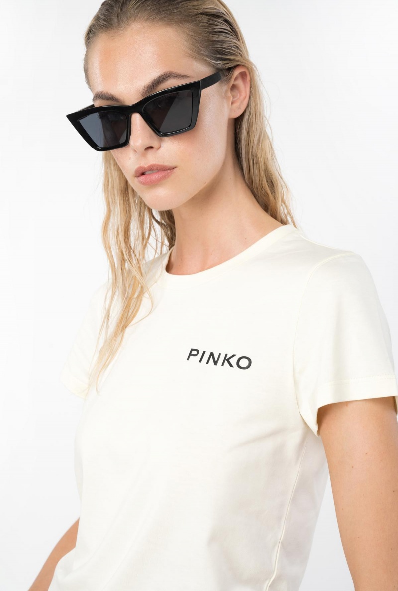 WINTER WHITE Pinko Lady T-shirt | MYQCS20086