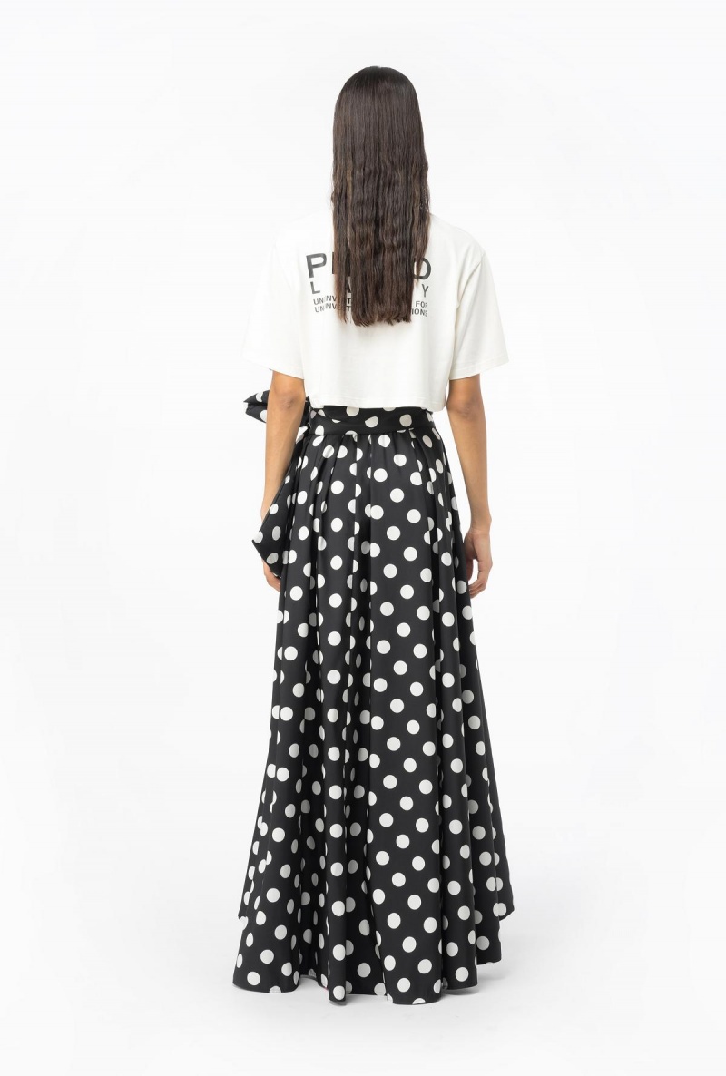 WINTER WHITE Pinko Lady crop top | SMYNY81946