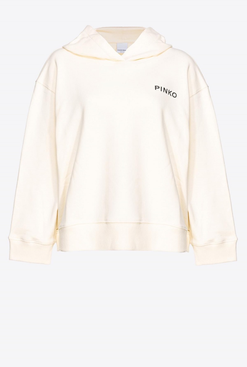 WINTER WHITE Pinko Lady hoodie | FMYUI11217