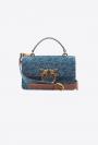 WHITE/DARK BLUE-ANTIQUE GOLD